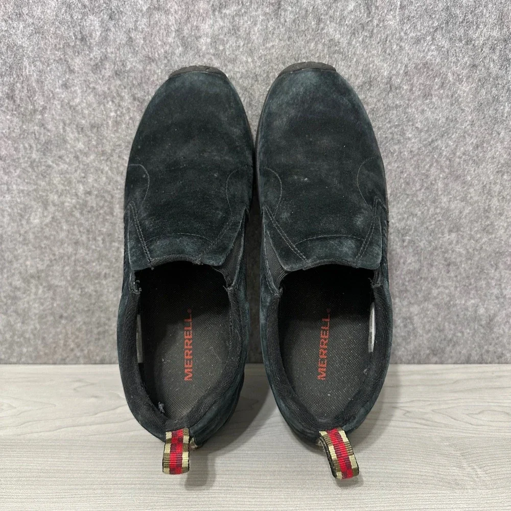 Merrell Jungle Moc Mens Size 10‎ Black Suede Slip On Shoes J60825 Casual Outdoor